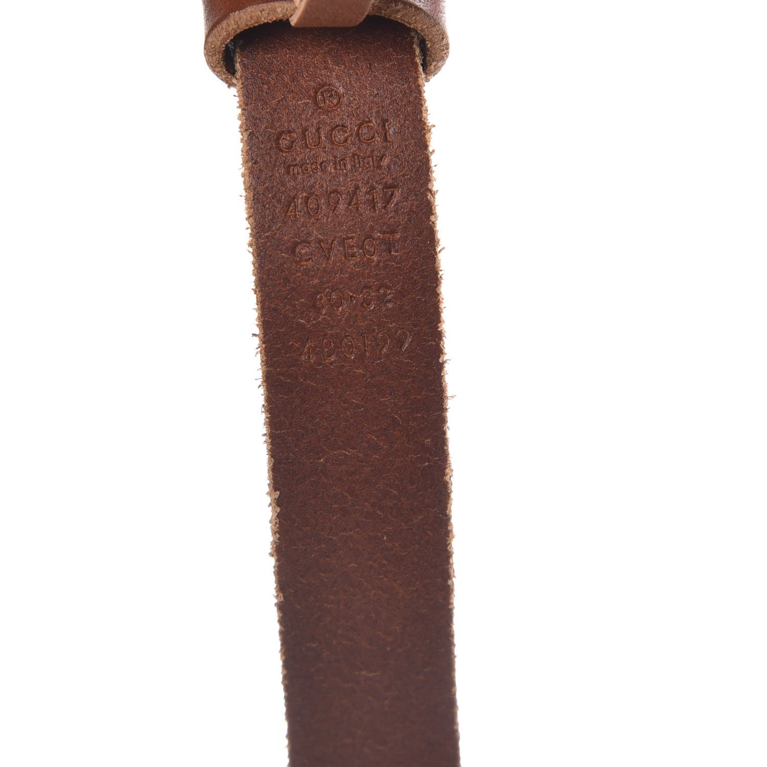Gucci Faded Calfskin Double G 20mm Belt 80 32 Cuir 4 of 8