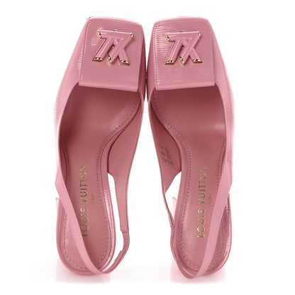 Louis Vuitton Electric Epi Shake Slingback Pumps 38.5 Pink 2 of 9