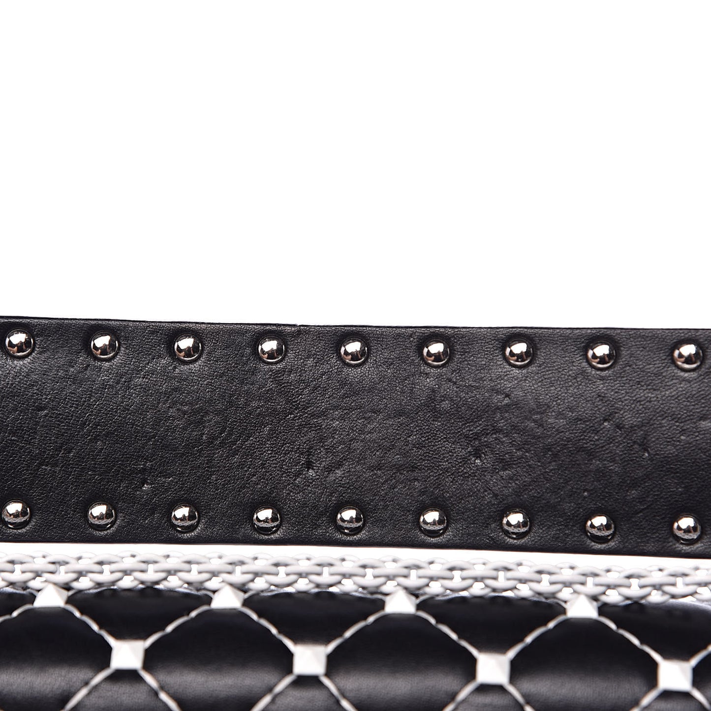 Lambskin Medium Free Rockstud Spike Shoulder Bag Black