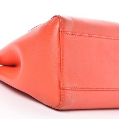 Fendi Nappa Mini Peekaboo Iconic Satchel Papavero 11 of 21