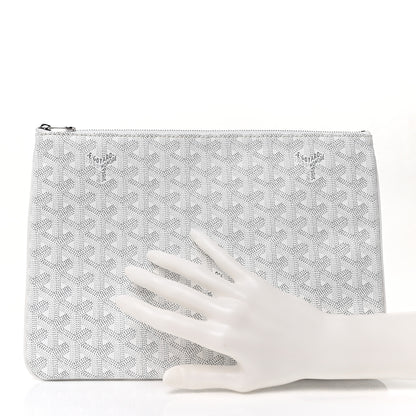 Goyard Goyardine Senat Pochette MM White 2 of 8