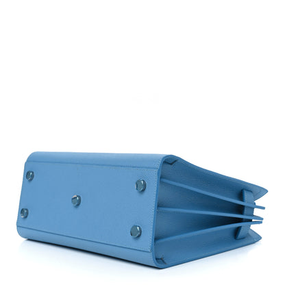 Saint Laurent Grained Calfskin Baby Sac De Jour Blue Clair 7 of 11