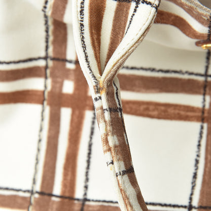 Prada Tessuto Stampato Plaid Tote Moro 22 of 25