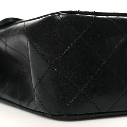 Chanel Lambskin Quilted Mini Square Flap Bag Black 9 of 12