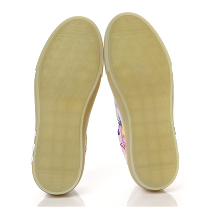 Louis Vuitton Calfskin Monogram Watercolor Mens LV Ollie Richelieu Sneakers 9.5 Multicolor 6 of 9