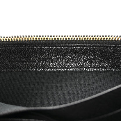 Balenciaga Chevre Gold Metallic Edge Hardware Money Wallet Black 6 of 6