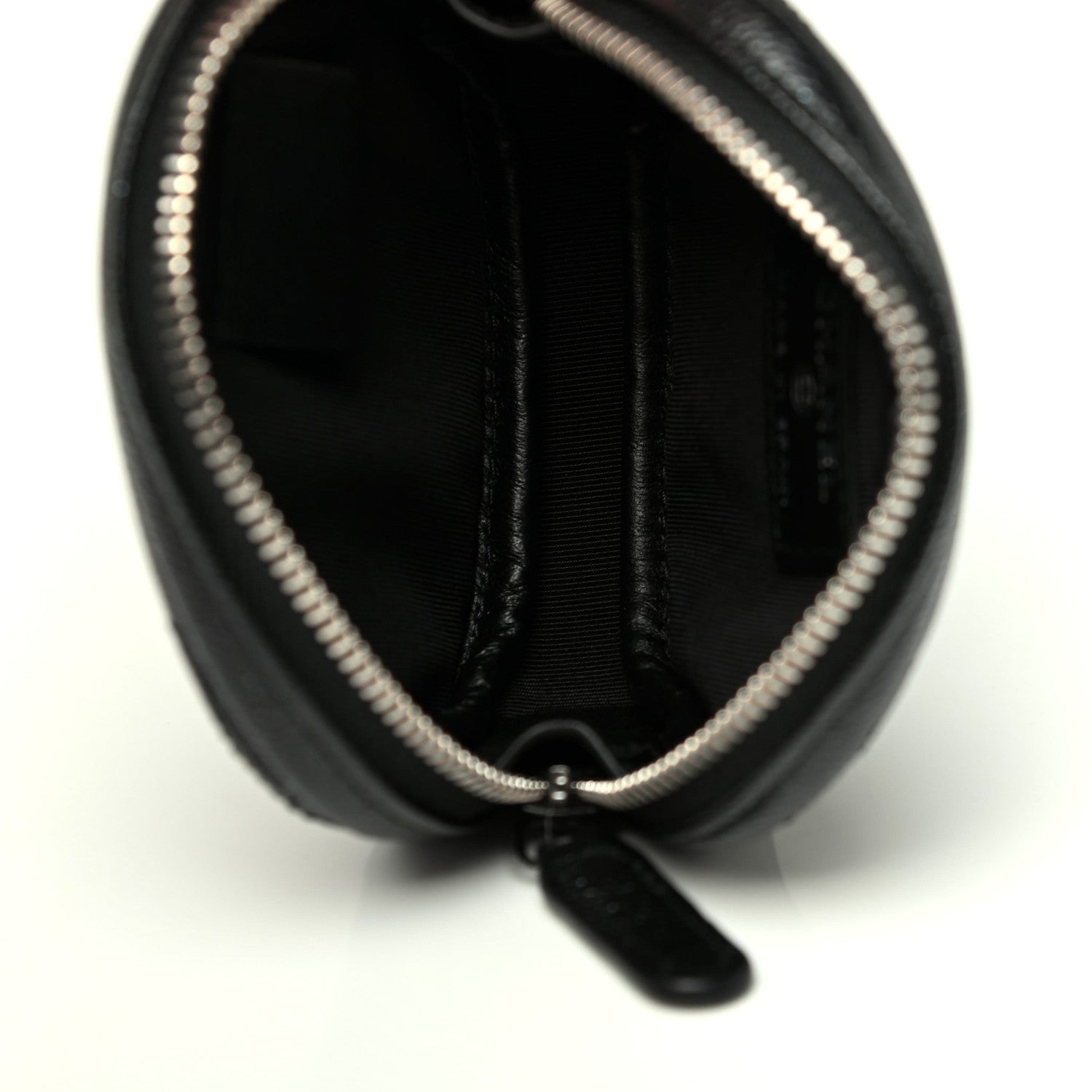 Chanel Iridescent Caviar Quilted Zip Around Classic Coin Purse Black 6 of 9
