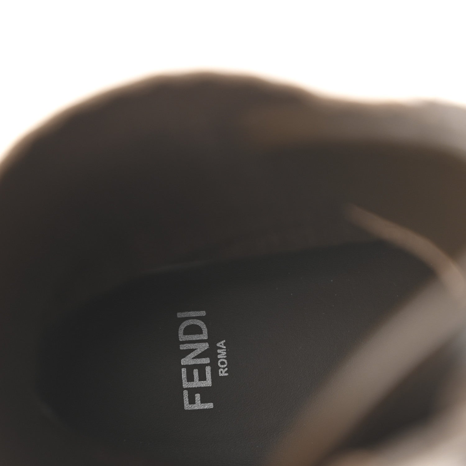 Fendi Vitello Stretch Fabric FF Rockoko Biker Boots 37 Maya Chocolate 8 of 9