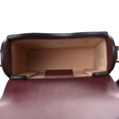 Gucci Monogram Textured Dollar Calfskin Mini Horsebit 1955 Crossbody Bag Sahara Rubino Chardonnay 4 of 10