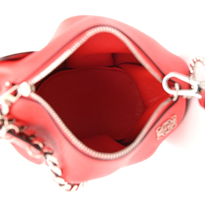 Loewe Calfskin Mini Punk Elephant Crossbody Bag Scarlet Red 5 of 10