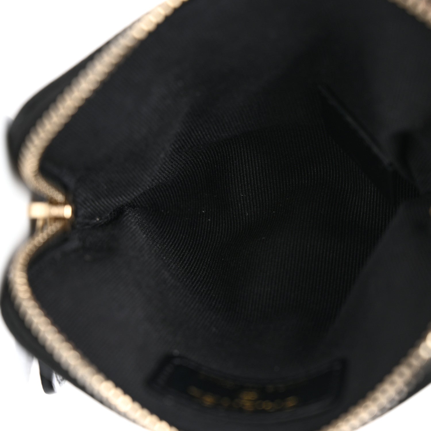 Chanel Caviar Quilted Crystal Zip Card Holder Wallet Black 5 of 8