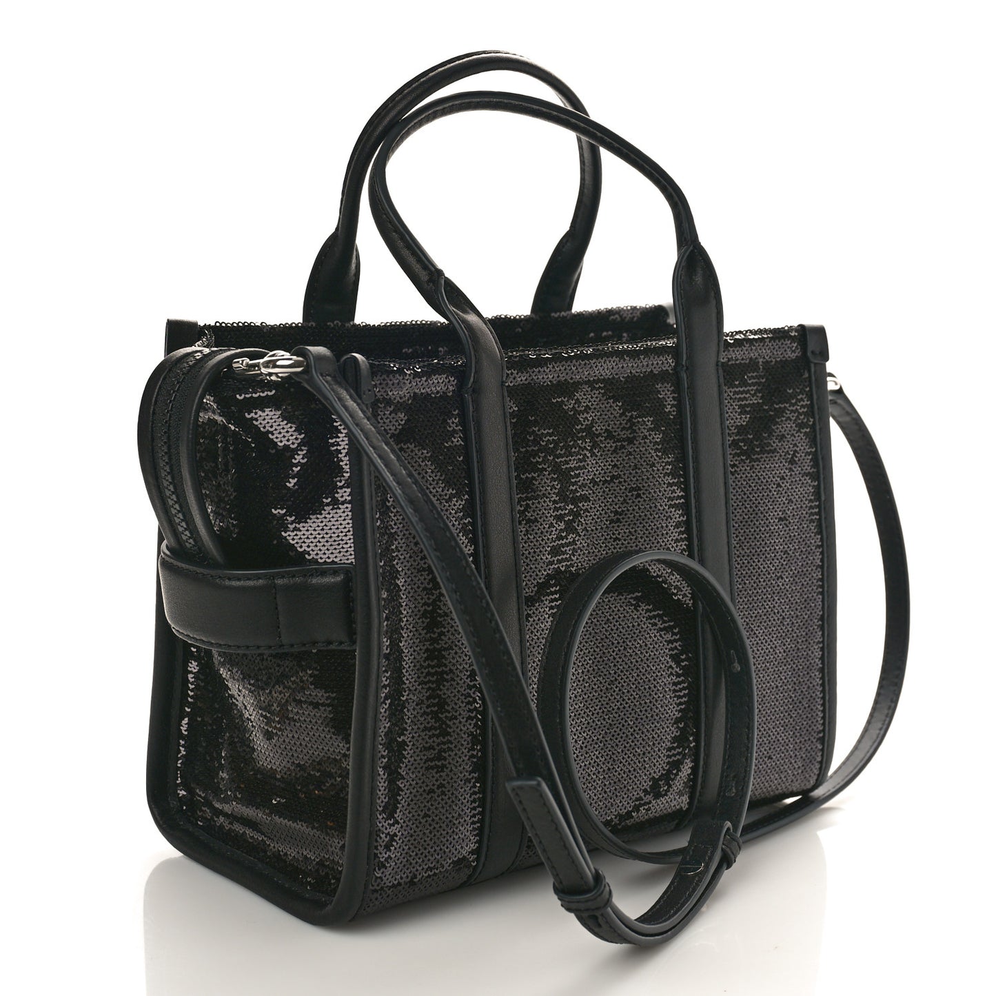 Sequin Small The Tote Bag Black