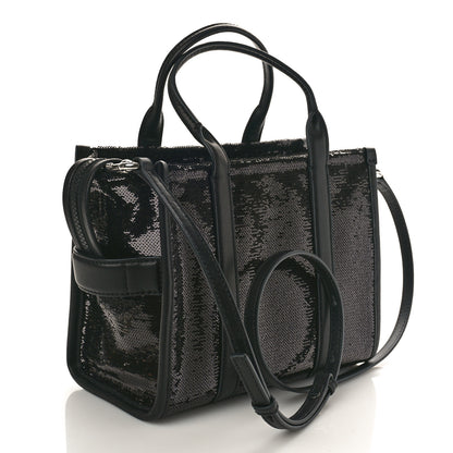 Marc Jacobs Sequin Small The Tote Bag Black 3 of 8