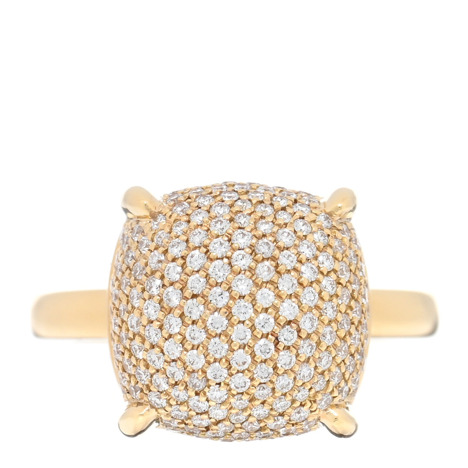 Tiffany 18K Yellow Gold Diamond 12mm Paloma Picasso Sugar Stacks Ring 52 6 1 of 4