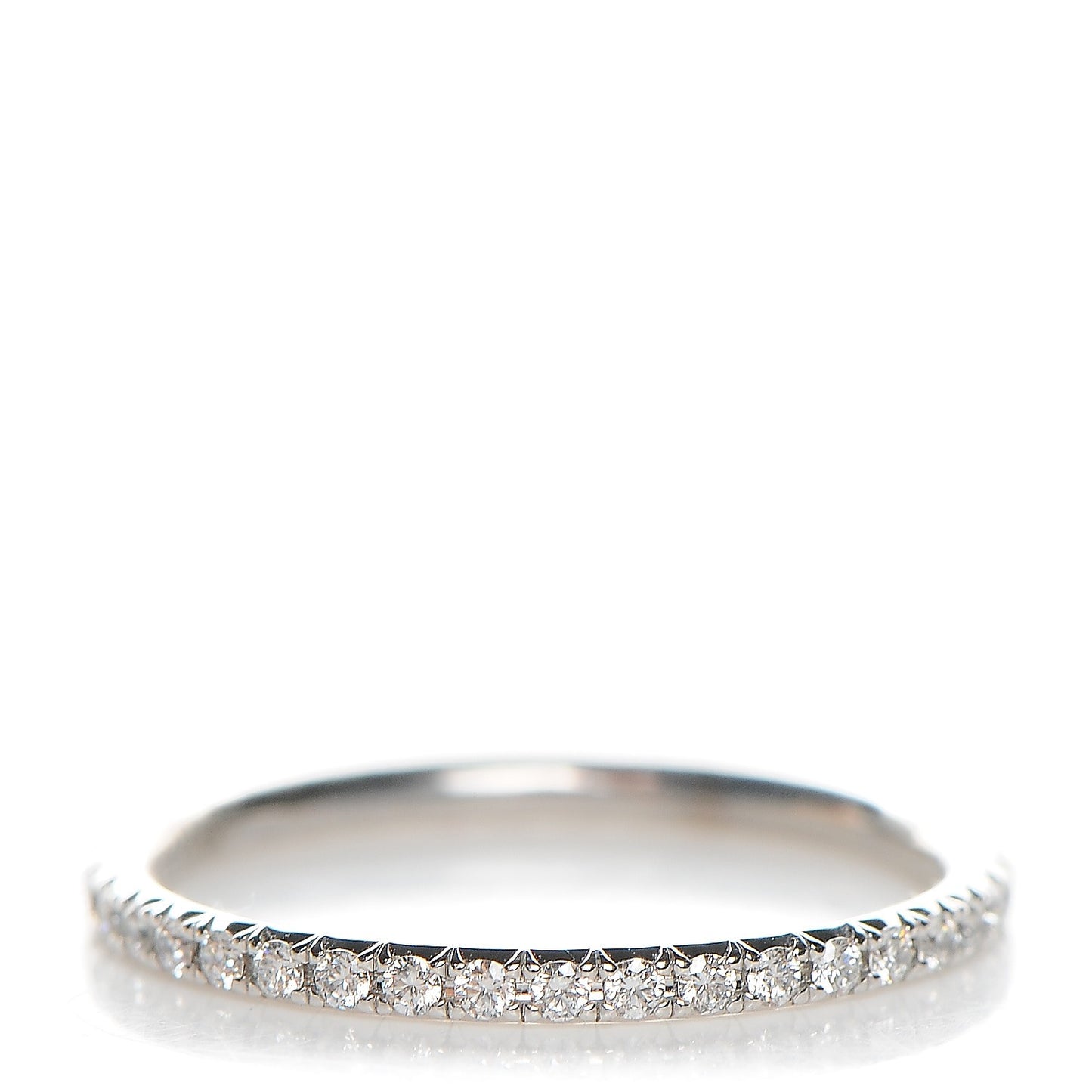 18K White Gold Diamond Metro Ring 4.5 48