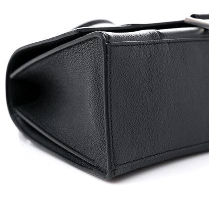 Balenciaga Grained Calfskin Medium Hourglass Top Handle Bag Black 8 of 11