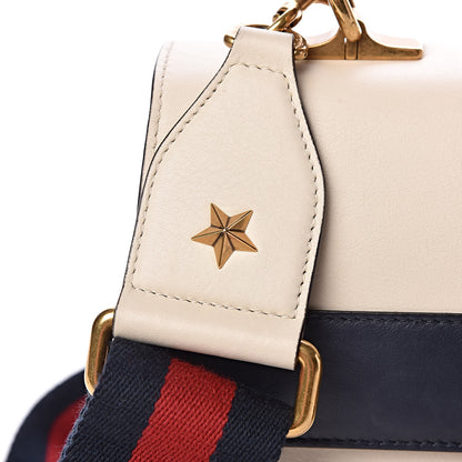 Gucci Calfskin Bamboo Web Medium Dionysus Top Handle Bag White Blue Hibiscus Red 8 of 12
