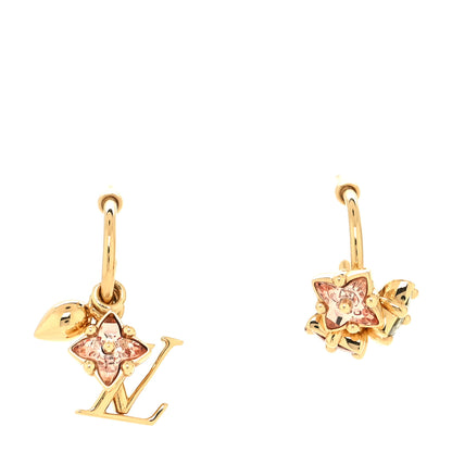 Louis Vuitton Metal Crystal Loulougram Hoop Earrings Multicolor 1 of 3