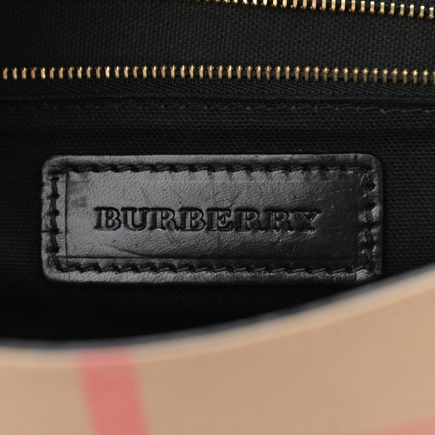 Burberry House Check Bridle Calfskin Small Abbott Crossbody Bag Black 6 of 20