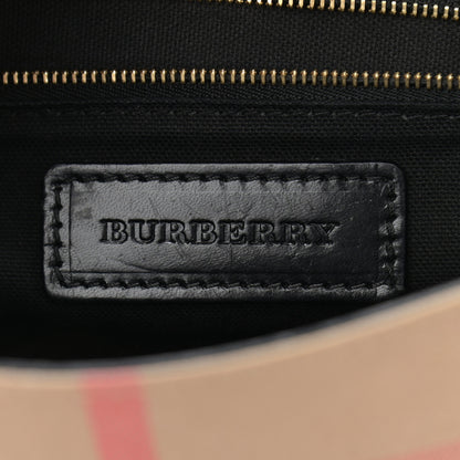 Burberry House Check Bridle Calfskin Small Abbott Crossbody Bag Black 6 of 20