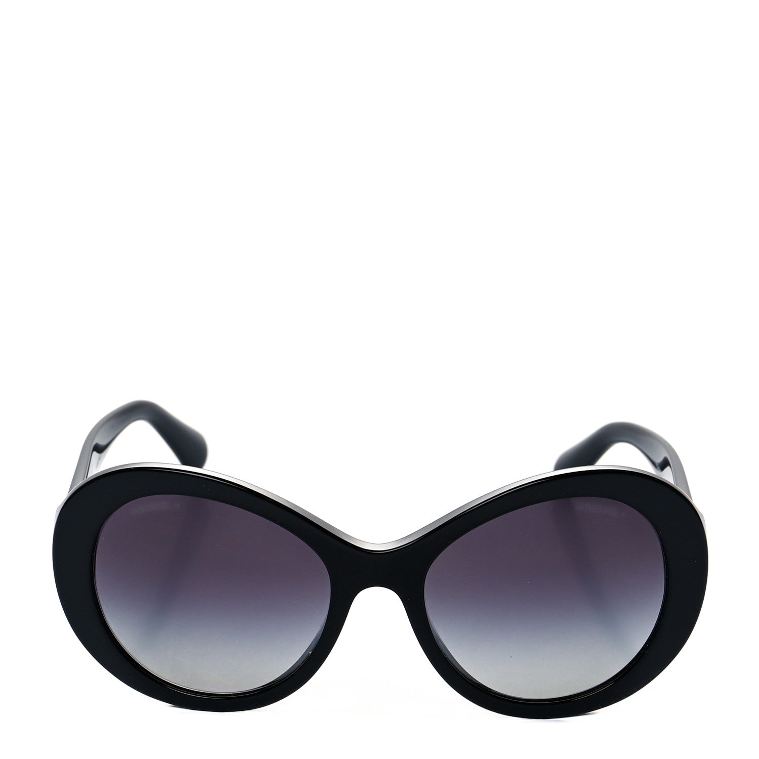 Chanel Oval CC Sunglasses 5372-A Black 2 of 7