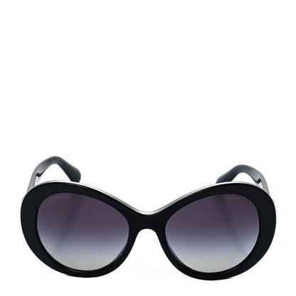 Chanel Oval CC Sunglasses 5372-A Black 2 of 7