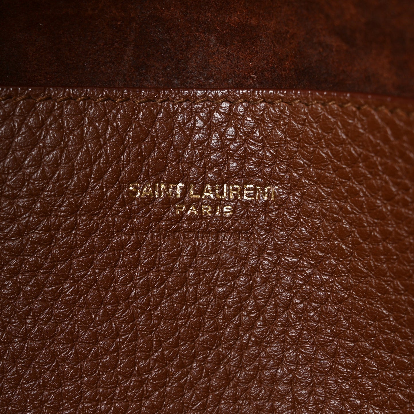 Grained Calfskin Patti Tote Brown