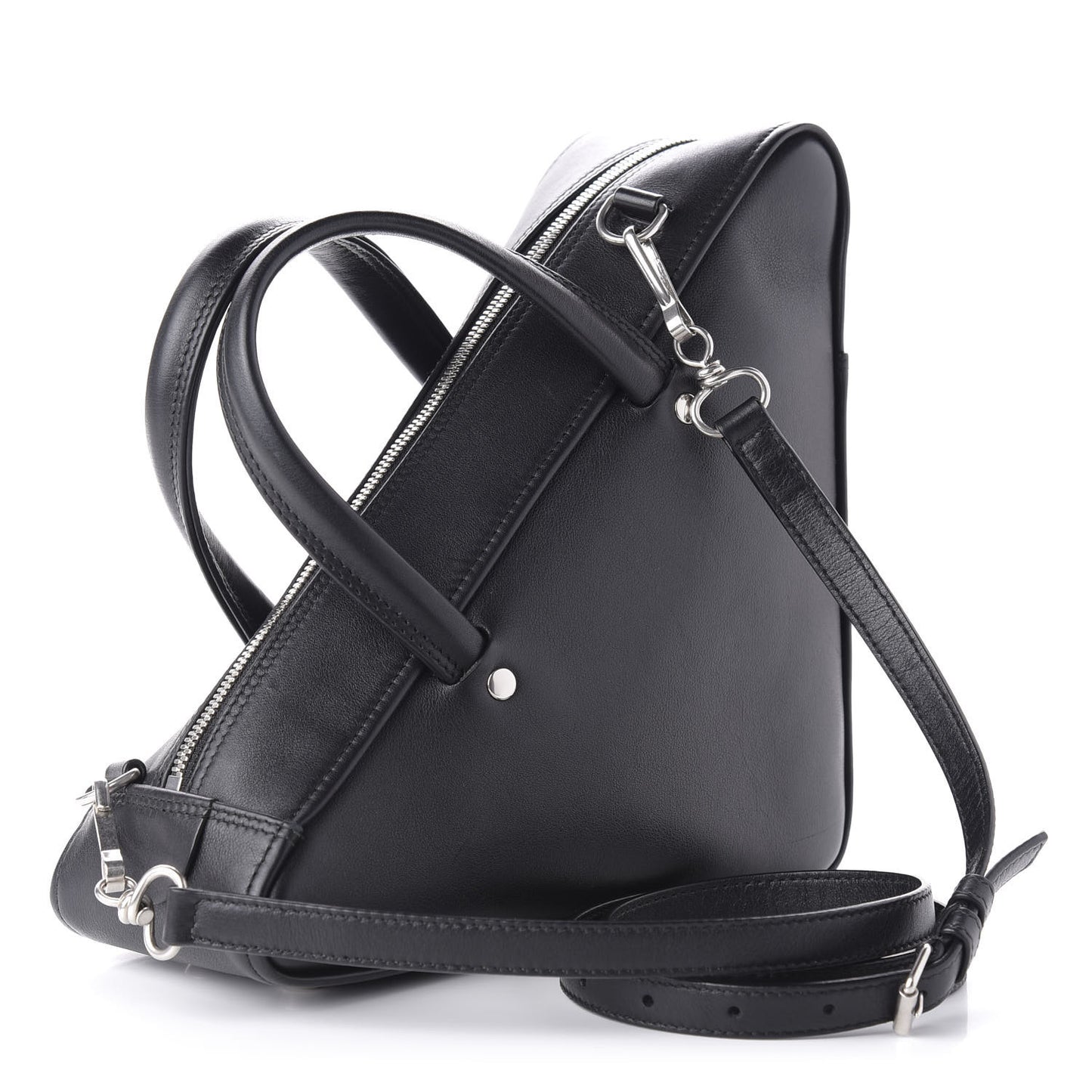 Calfskin S Triangle Duffle Black