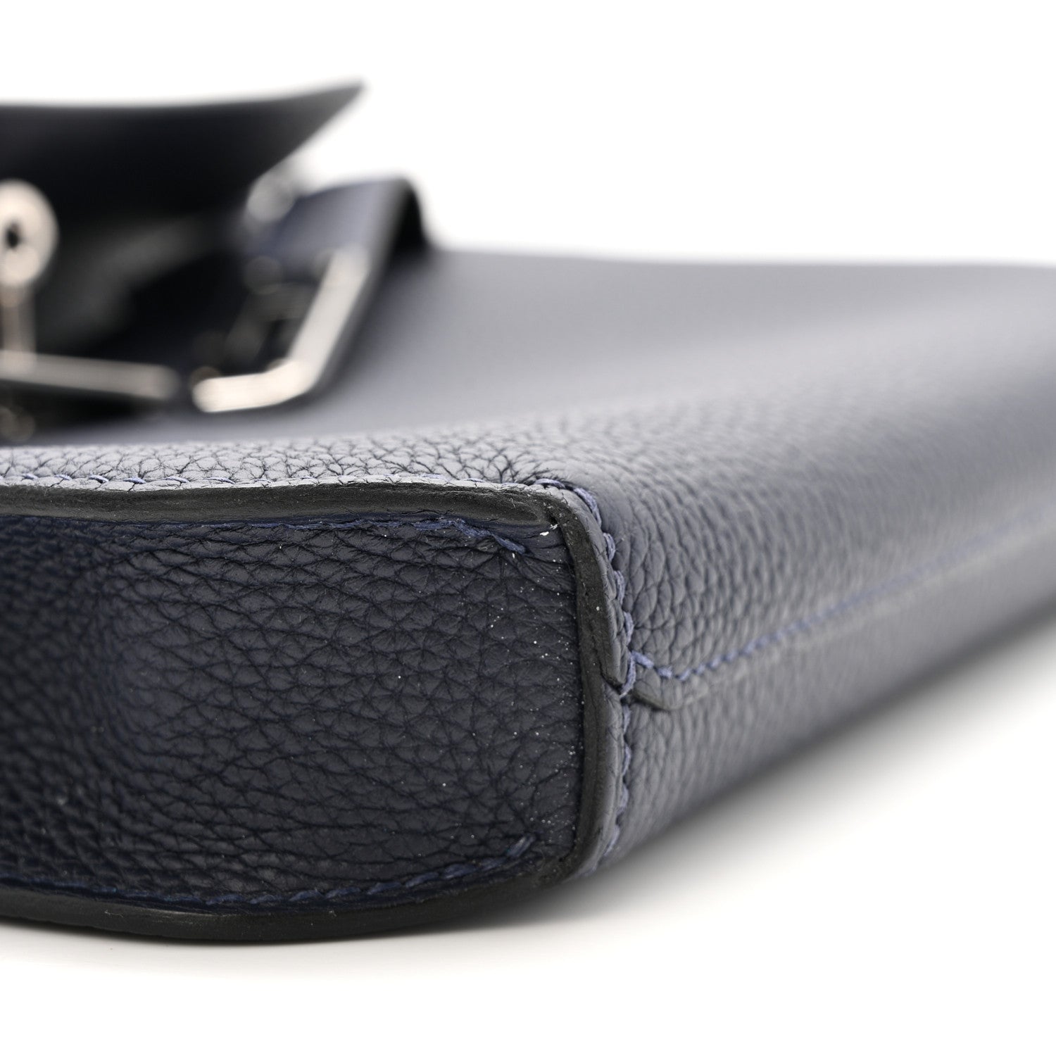 Hermes Togo Kelly Depeches 25 Pouch Bleu Nuit 9 of 11