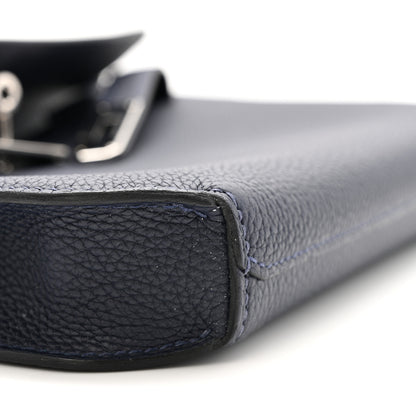 Hermes Togo Kelly Depeches 25 Pouch Bleu Nuit 9 of 11