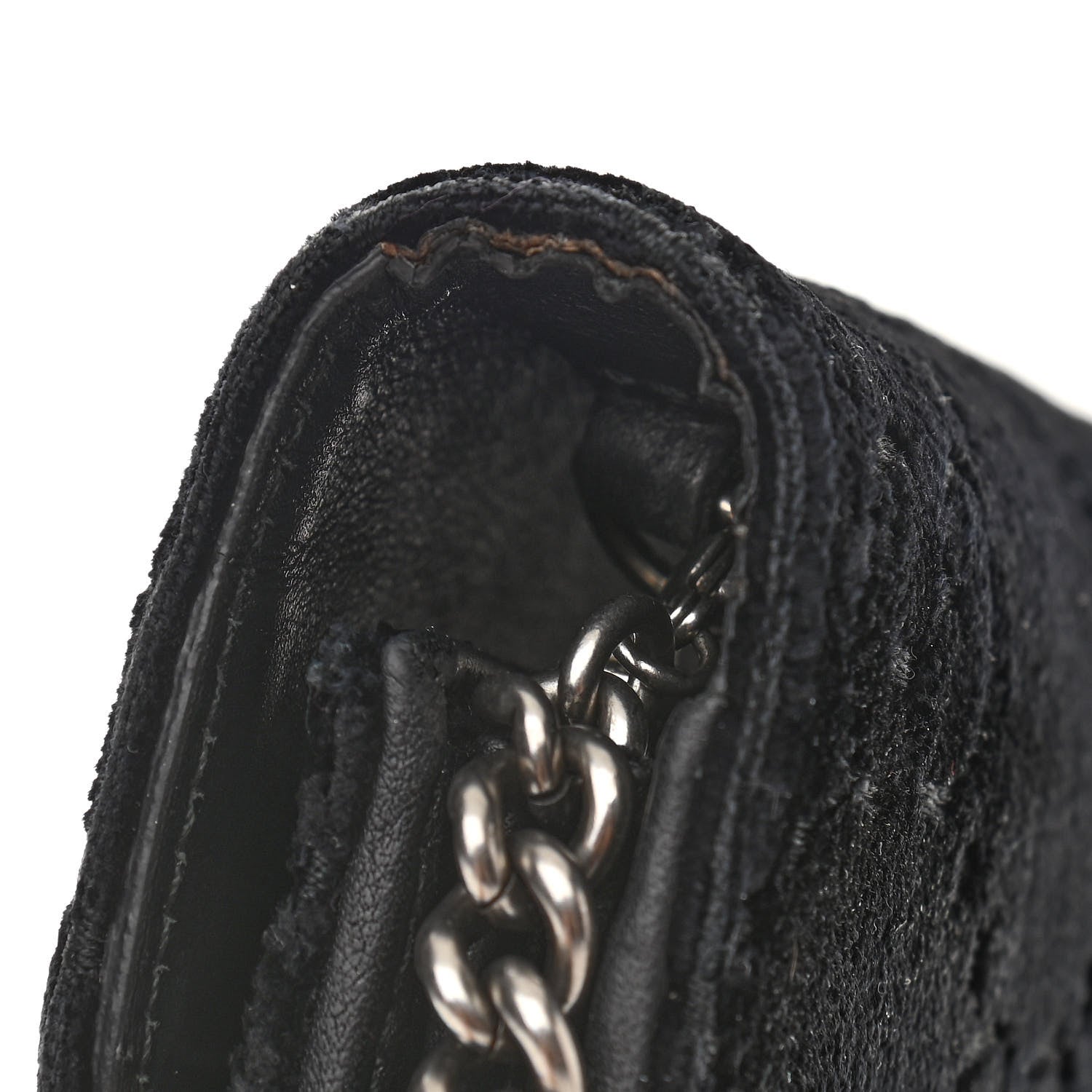 Gucci Velvet GG Monogram Mini Dionysus Chain Wallet Black 13 of 15