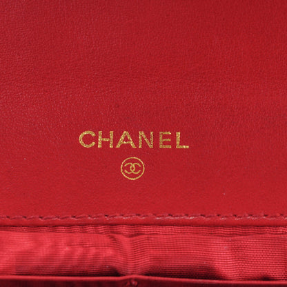Chanel Caviar CC Flap Wallet Red 6 of 9