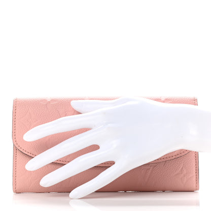 Louis Vuitton Empreinte Emilie Wallet Rose Poudre 2 of 9