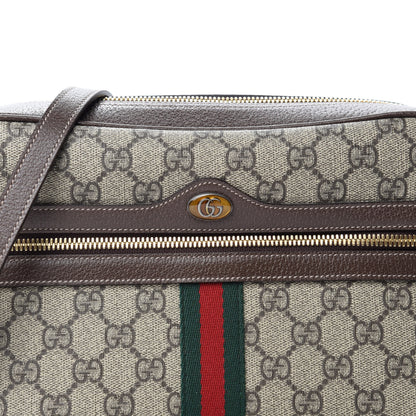 Gucci GG Supreme Monogram Web Small Ophidia Shoulder Bag Brown 10 of 10