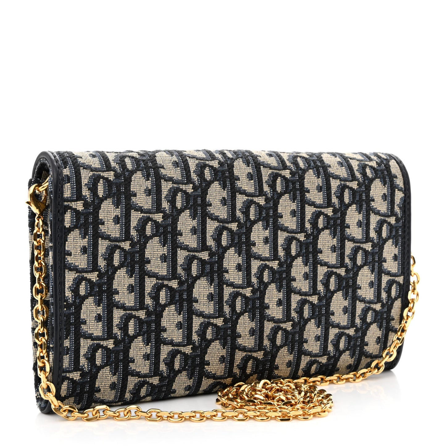 Oblique Bobby East West Pouch With Chain Blue
