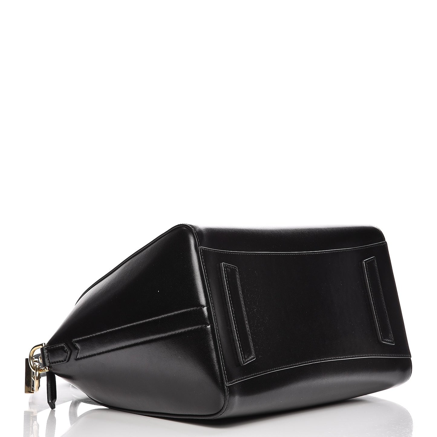 Shiny Lord Calfskin Medium Antigona Black