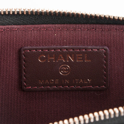 Chanel Lambskin Quilted Key Holder Case Black 6 of 7