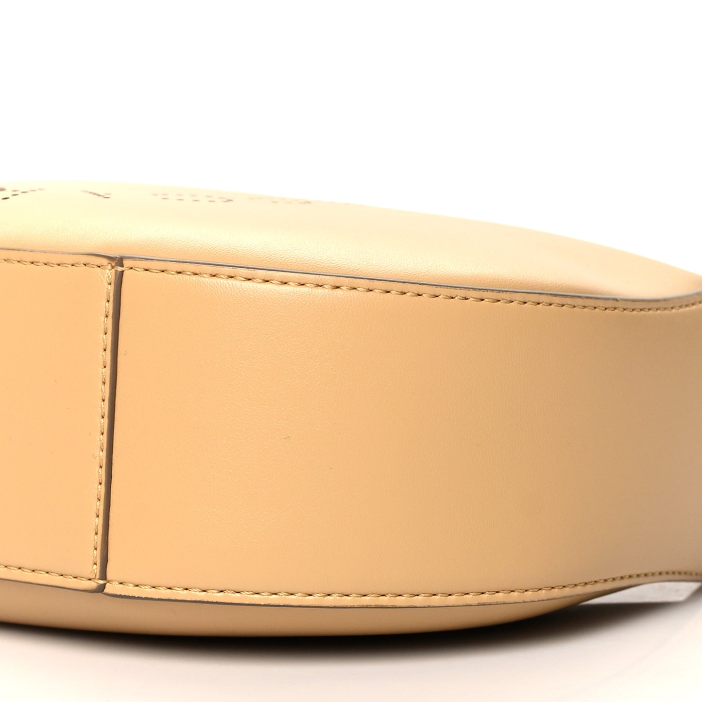 Eco Alter Nappa Perforated Logo Small Hobo Natural