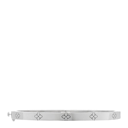 Roberto Coin 18K White Gold Diamond Love in Verona Bangle Bracelet 2 of 4