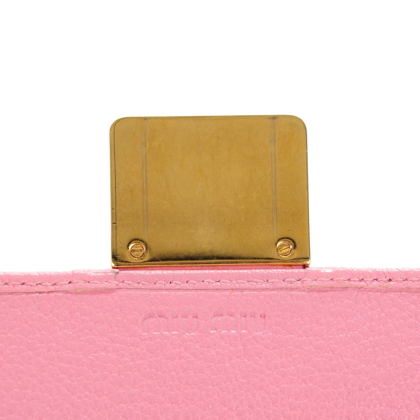 Goatskin Madras Flap Wallet Rosa