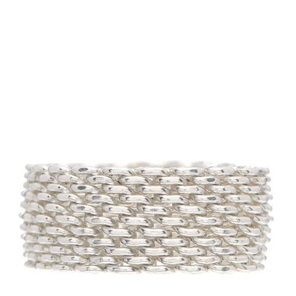 Tiffany Sterling Silver Somerset Mesh Ring 59 8.75 3 of 4