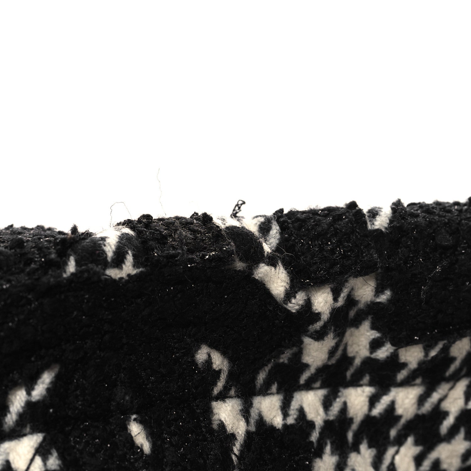 Chanel Tweed Houndstooth Quilted Chanel 22 Black Ecru 5 of 13