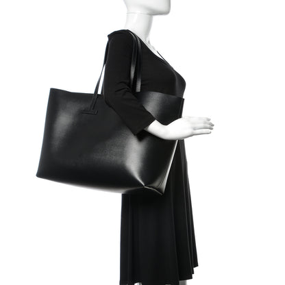 Tom Ford Grained Calfskin Large T Tote Black 2 of 8