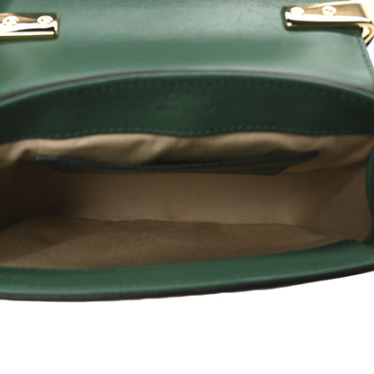 Chloe Calfskin Crocodile Embossed Mini C Double Carry Woodsy Green 5 of 9
