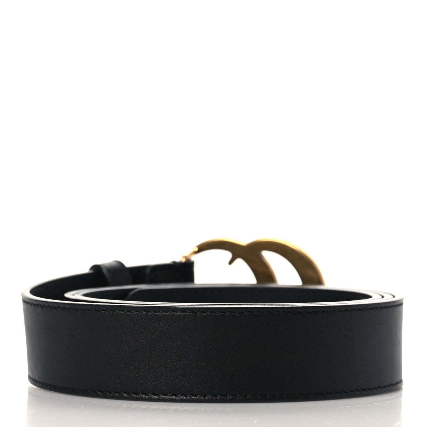 Gucci Calfskin Double G 30mm Belt 95 38 Black 3 of 6