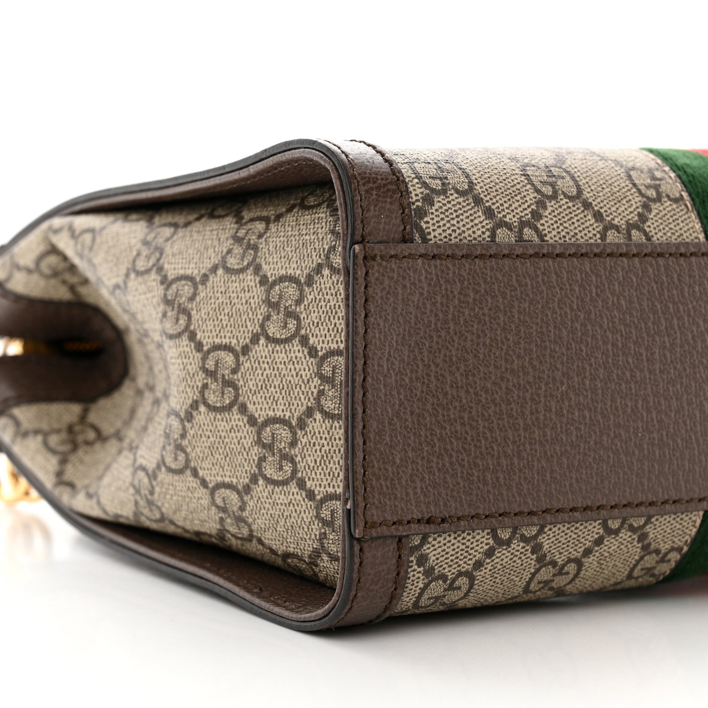 GG Supreme Monogram Small Ophidia Tote Bag Brown