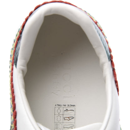 Gucci Calfskin Ayers Web Dragon Embroidered Mens New Ace Sneakers 9 White 8 of 10
