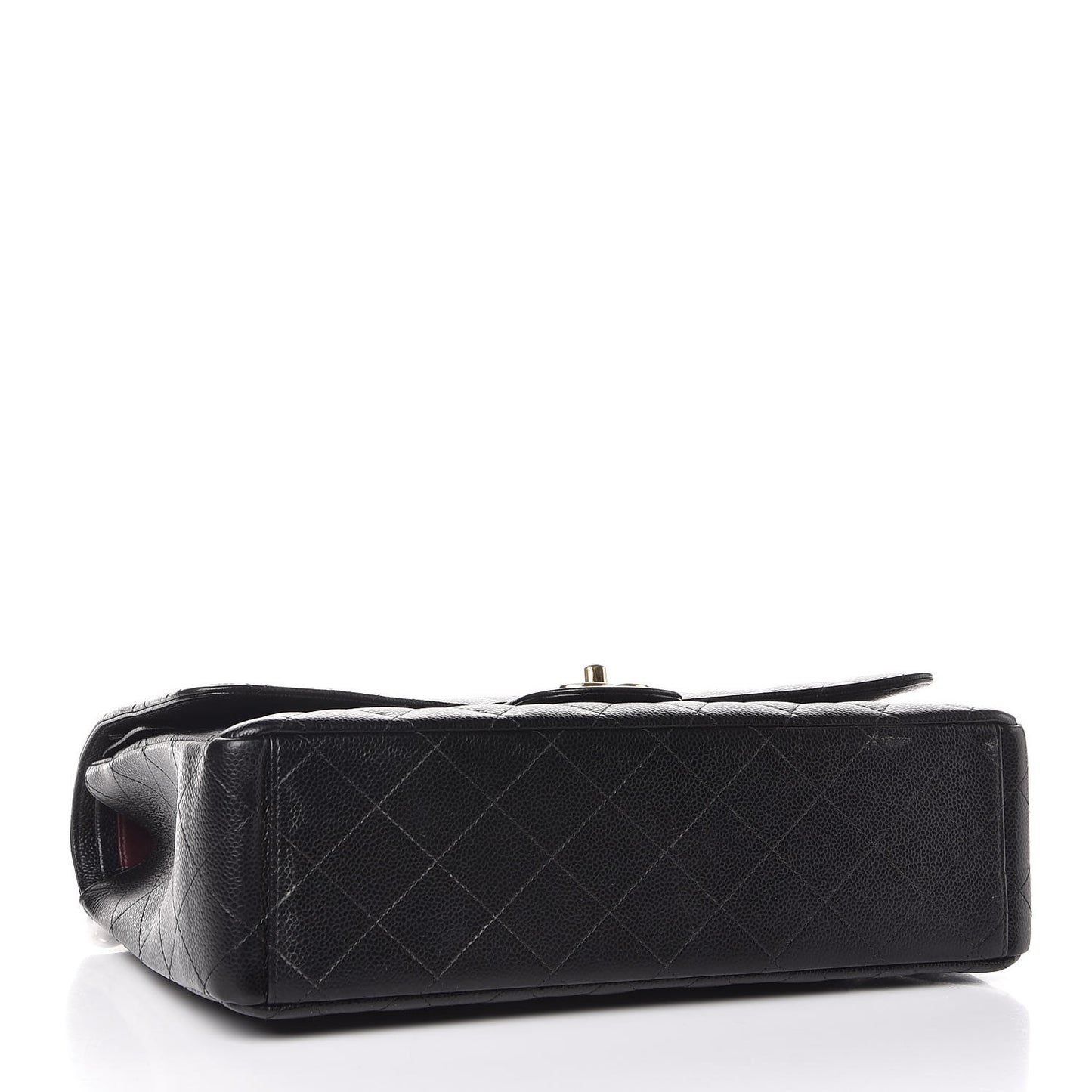 Caviar Quilted Maxi Double Flap Black