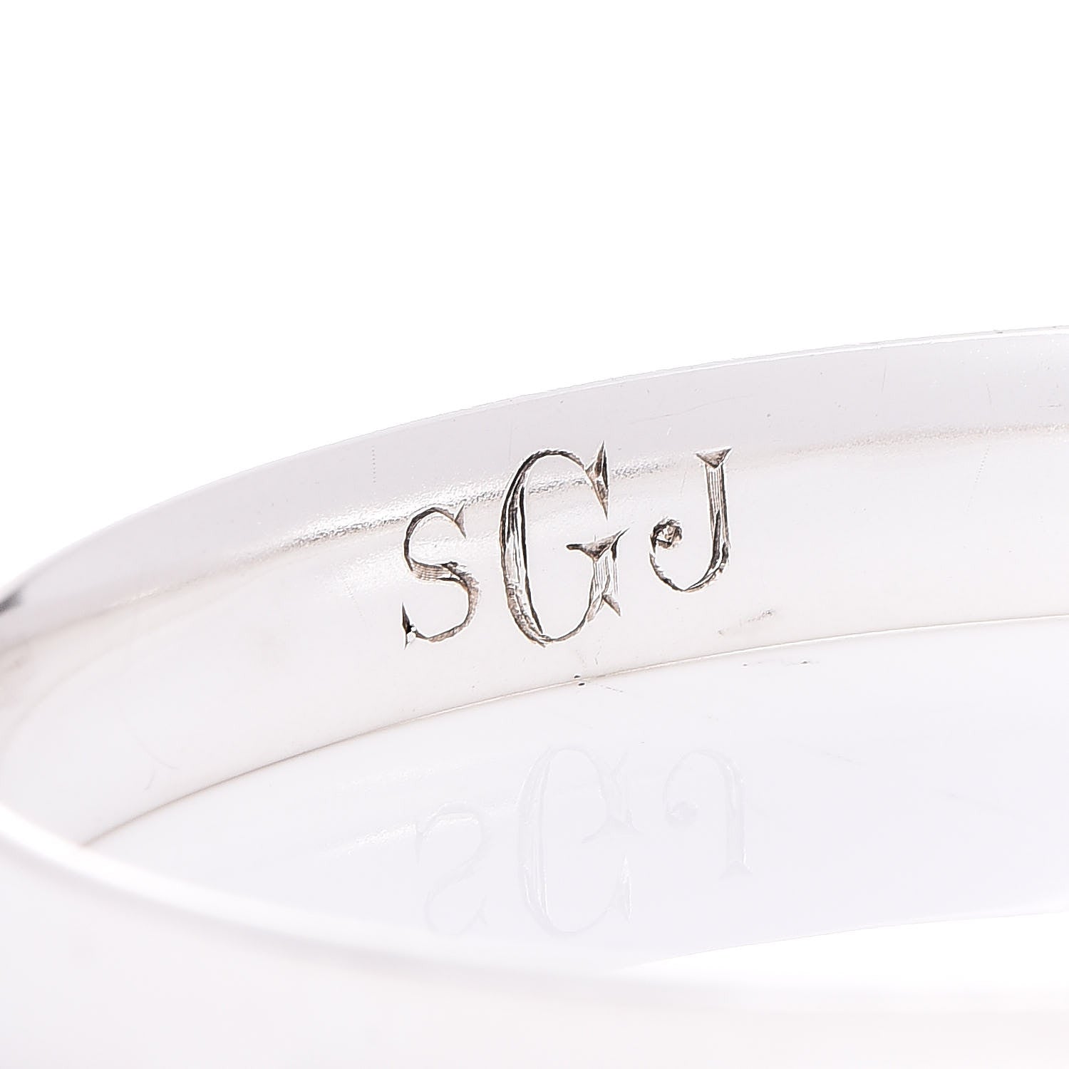 Tiffany Sterling Silver 1837 Bangle Bracelet 8 of 9