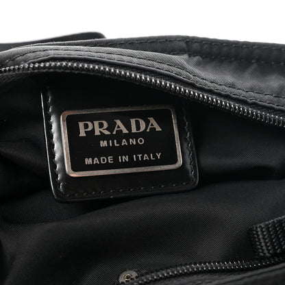 Prada Nylon Vela Flat Messenger Bag Black 6 of 10